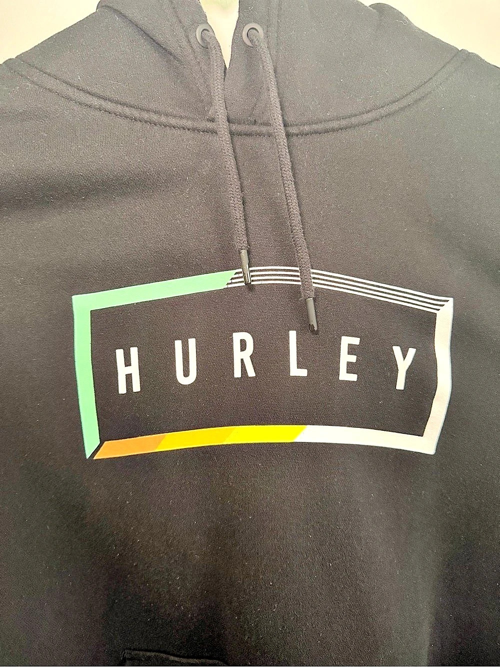 Hurley Graphic Pullover Hoodie Black Large